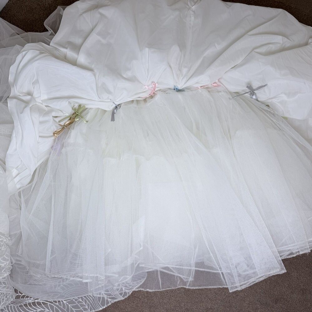 Morilee Rhianna Wedding Dress Size 9/10 Beaded A-Line Bridal Gown Altered #2095 - Picture 11 of 16